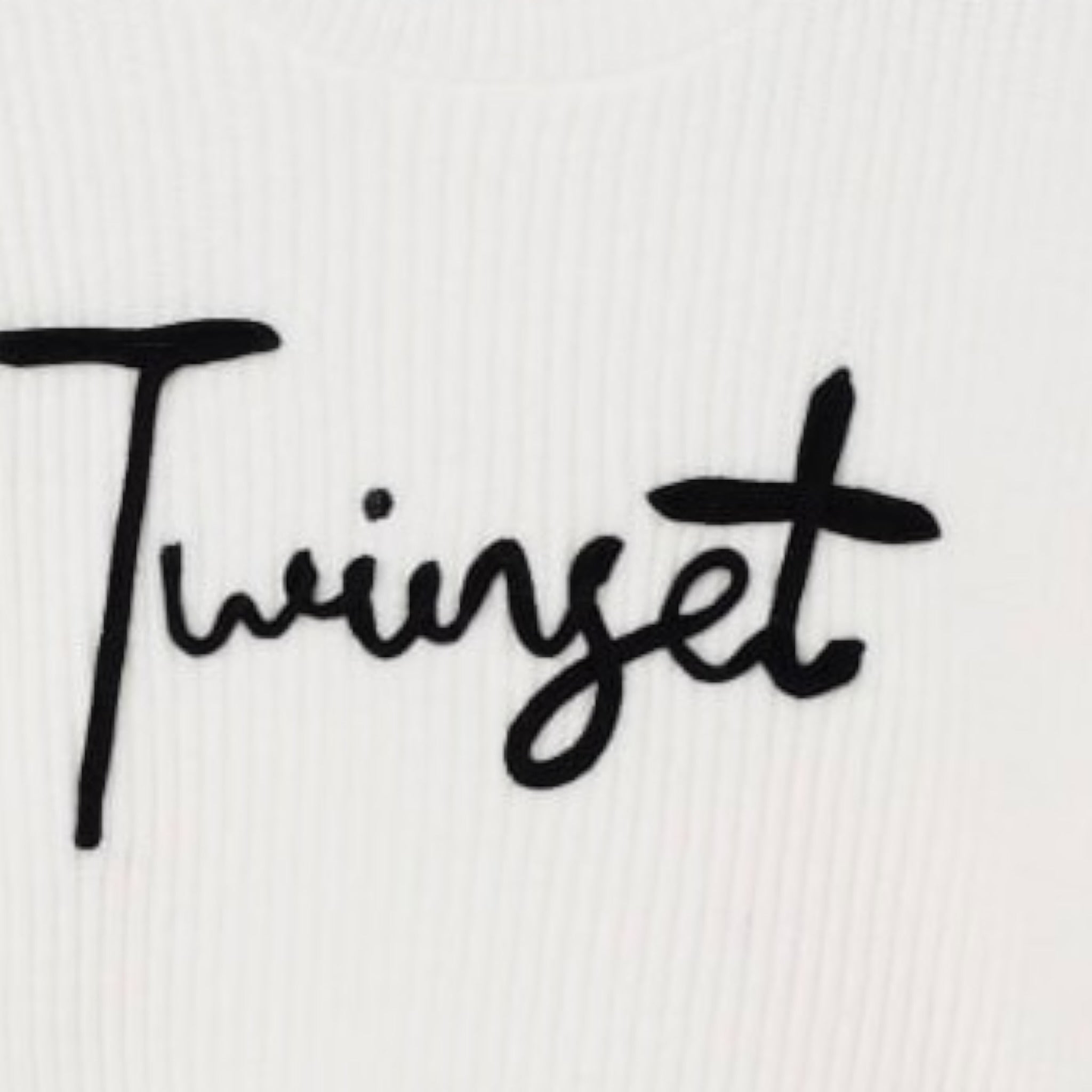 Twinset Maglia tinta unita con Stampa Bianco per Neonata 252GB3040XN BIANCO TWINSET 