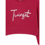 Twinset Maglia tinta unita con Stampa Fuxia per Neonata 252GB3040XXN FUXIA TWINSET 