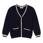 Twinset Cardigan tinta unita con Profili In Contrasto Blu per Neonata 252GB3060N BLU TWINSET 
