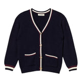 Twinset Cardigan tinta unita con Profili In Contrasto Blu per Neonata 252GB3060N BLU TWINSET 