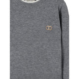 Twinset Maglia tinta unita con Logo Grigio per Neonata 252GB3070 GRIGIO TWINSET 