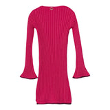 Twinset Abito Manica Lunga tinta unita Fuxia per Neonata 252GB3082N FUXIA TWINSET 