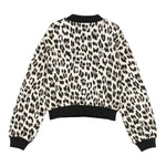 Twinset Felpa tinta unita con Fantasia Maculata Beige per Bambina 252GJ2023 BEIGE TWINSET 