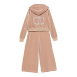 Twinset Completo 2Pz Felpa-Pantalone In Velluto Beige per Bambina 252GJ2030 BEIGE TWINSET 