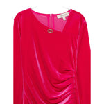 Twinset Abito Manica Lunga tinta unita In Camoscio Fuxia per Bambina 252GJ2035 FUXIA TWINSET 
