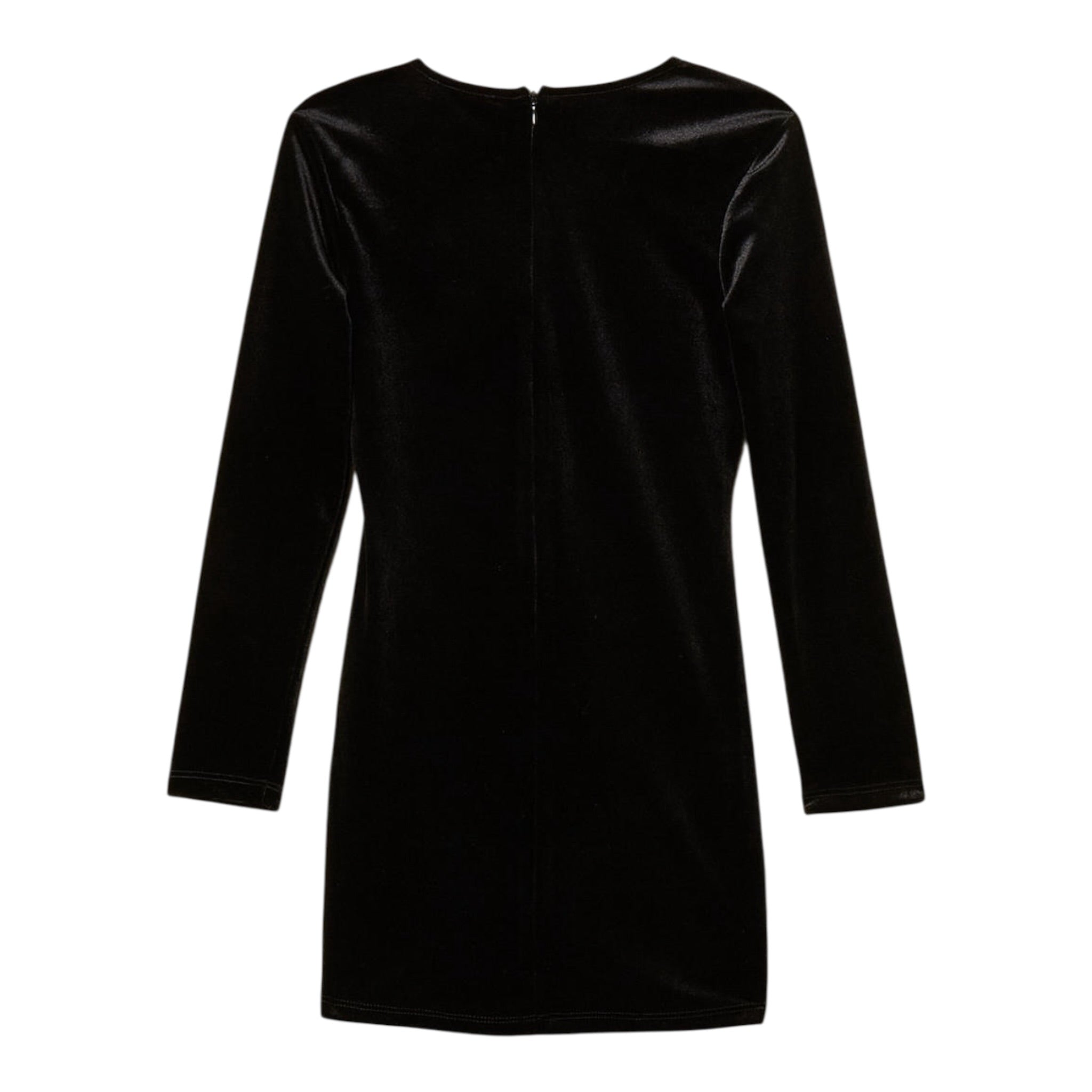 Twinset Abito Manica Lunga tinta unita In Camoscio Nero per Bambina 252GJ2035X NERO TWINSET 