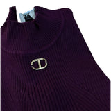 Twinset Maglia Mezzo Collo tinta unita Vinaccia per Bambina 252GJ2041XX VINACCIA TWINSET 