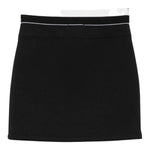 Twinset Gonna tinta unita con Logo Nero per Bambina 252GJ2057 NERO TWINSET 