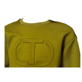 Twinset Maglia tinta unita con Borchie Verde per Bambina 252GJ205MXX VERDE TWINSET 
