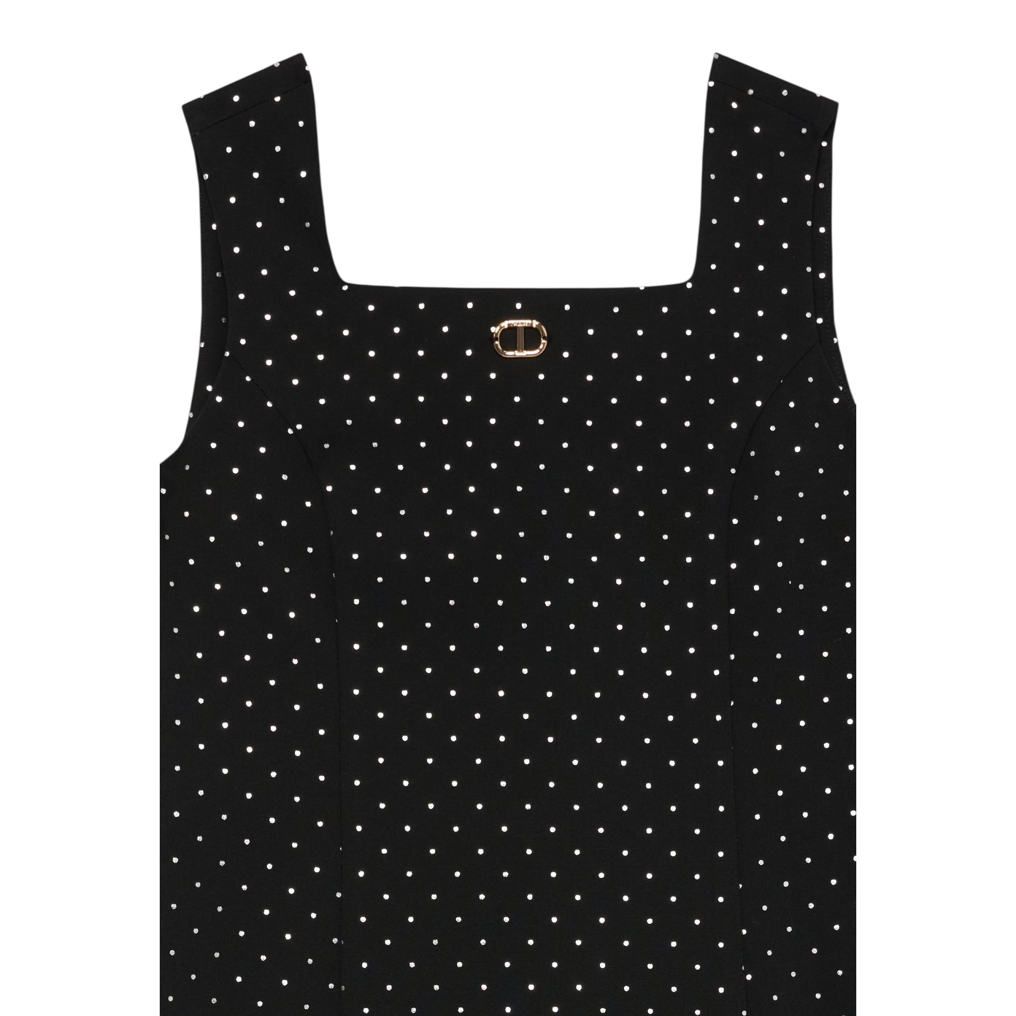 Twinset Abito Giromanica tinta unita Nero per Bambina 252GJ2073 NERO TWINSET 