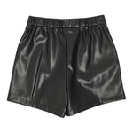 Twinset Short In Ecopelle tinta unita Nero per Bambina 252GJ2093XX NERO TWINSET 