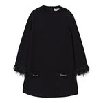Twinset Abito tinta unita con Polsini Rimovibili Nero per Bambina 252GJ2111X NERO TWINSET 