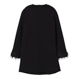 Twinset Abito tinta unita con Polsini Rimovibili Nero per Bambina 252GJ2111XX NERO TWINSET 