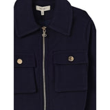 Twinset Giubbino tinta unita con Zip E Tasche Blu per Bambina 252GJ2151 BLU TWINSET 