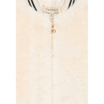 Twinset Giubbino tinta unita con Pelliccia E Zip Panna per Bambina 252GJ2170 PANNA TWINSET 