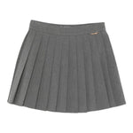 Twinset Gonna tinta unita con Logo Grigio per Bambina 252GJ2271 GRIGIO TWINSET 