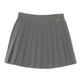 Twinset Gonna tinta unita con Logo Grigio per Bambina 252GJ2271 GRIGIO TWINSET 