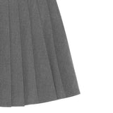 Twinset Gonna tinta unita con Logo Grigio per Bambina 252GJ2271 GRIGIO TWINSET 