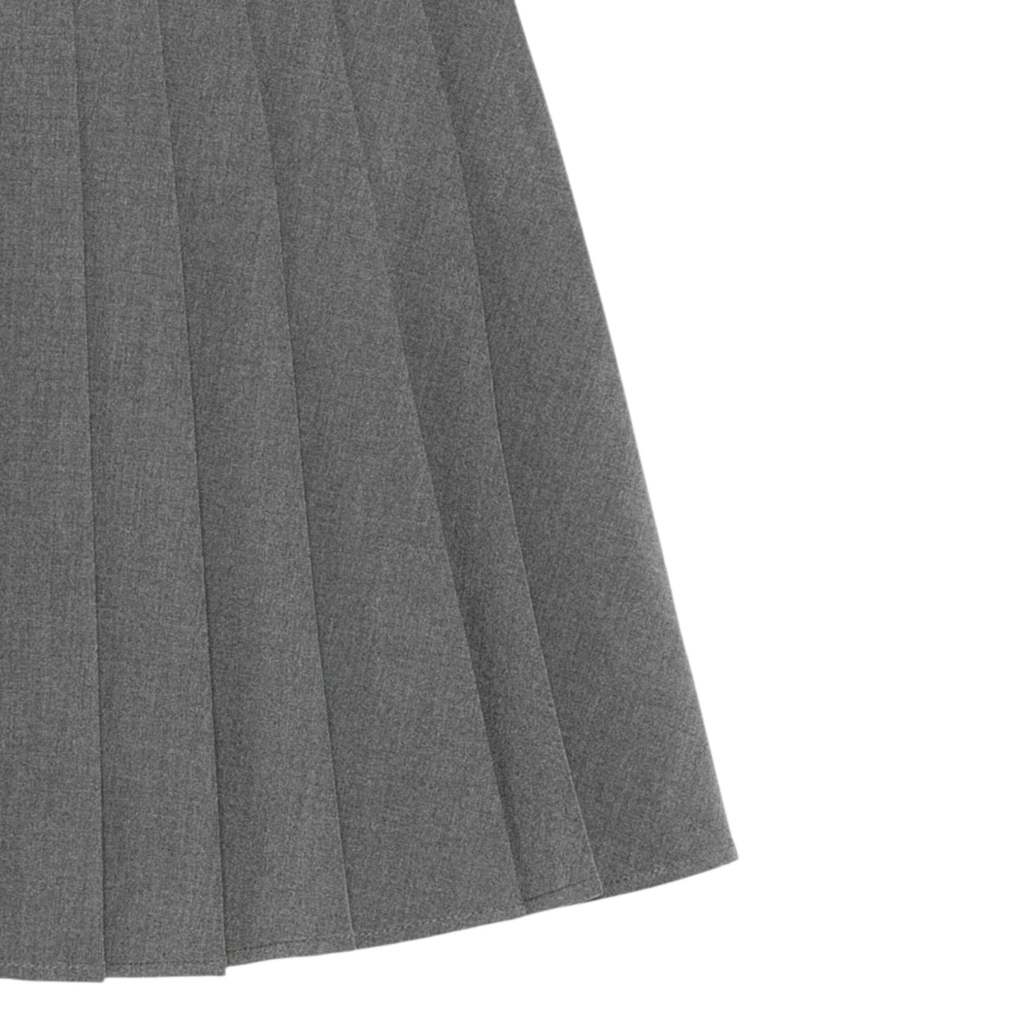 Twinset Gonna tinta unita con Logo Grigio per Bambina 252GJ2271 GRIGIO TWINSET 