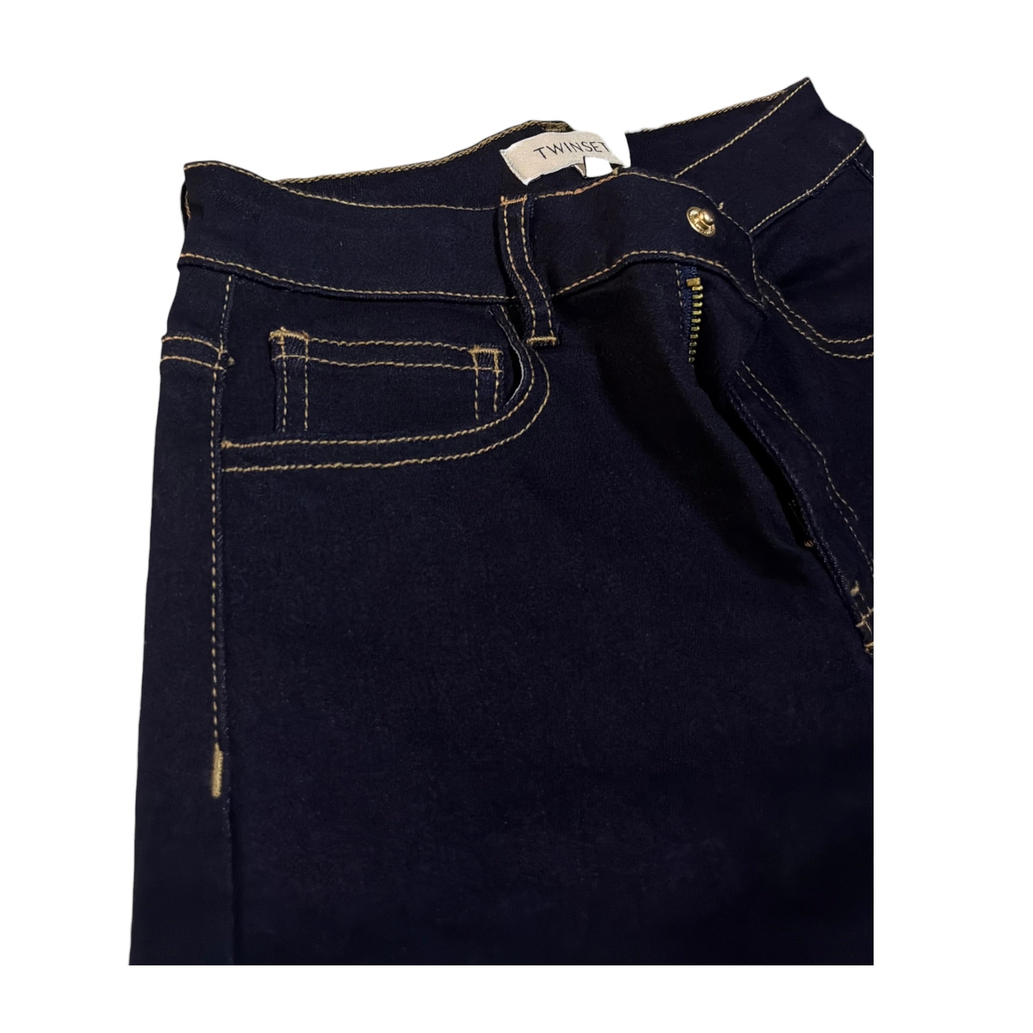 Twinset Jeans tinta unita Modello A Palazzo Blu per Bambina 252GJ2280X BLU TWINSET 