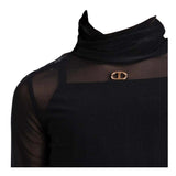 Twinset Shirt Velata tinta unita con Top Nero per Bambina 252GJ2310X NERO TWINSET 