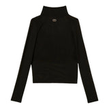 Twinset Shirt Velata tinta unita con Top Nero per Bambina 252GJ2310XX NERO TWINSET 
