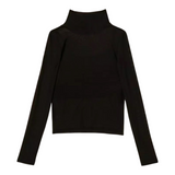 Twinset Shirt Velata tinta unita con Top Nero per Bambina 252GJ2310XX NERO TWINSET 