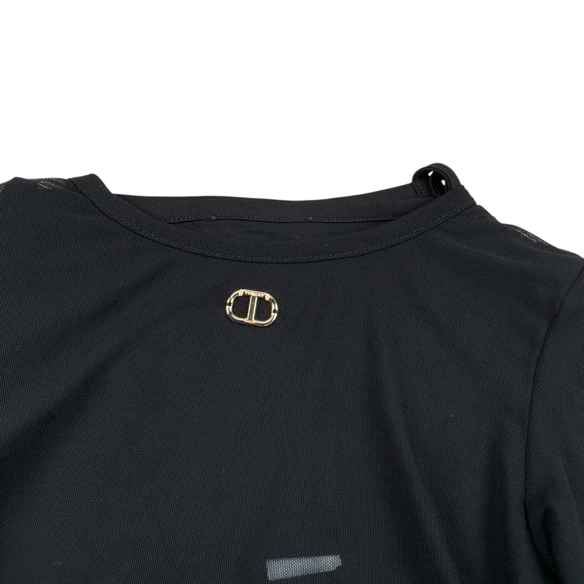 Twinset Camicia Manica Lunga con Top Nero per Bambina 252GJ2311 NERO TWINSET 