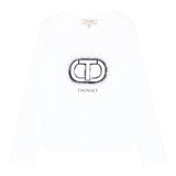 Twinset Shirt tinta unita con Stampa Bianco per Bambina 252GJ2320X BIANCO TWINSET 