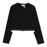 Twinset Shirt tinta unita con Logo Nero per Bambina 252GJ2322 NERO TWINSET 