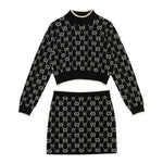 Twinset Completo 2 Pezzi Maglia-Gonna Nero per Bambina 252GJ3022X NERO TWINSET 