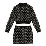 Twinset Completo 2 Pezzi Maglia-Gonna Nero per Bambina 252GJ3022XXX NERO TWINSET 