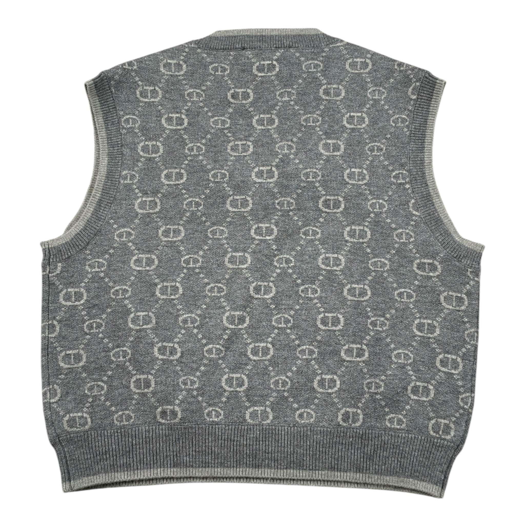 Twinset Gilet tinta unita con Stampa Grigio per Bambina 252GJ3023 GRIGIO TWINSET 