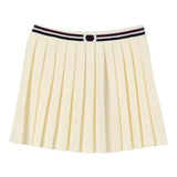 Twinset Gonna tinta unita con Logo Panna per Bambina 252GJ3034 PANNA TWINSET 