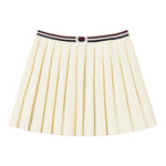Twinset Gonna tinta unita con Logo Panna per Bambina 252GJ3034X PANNA TWINSET 