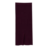 Twinset Gonna tinta unita A Costine Vinaccia per Bambina 252GJ3041 VINACCIA TWINSET 