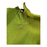 Twinset Maglia Mezzo Collo tinta unita Verde per Bambina 252GJ3042X VERDE TWINSET 