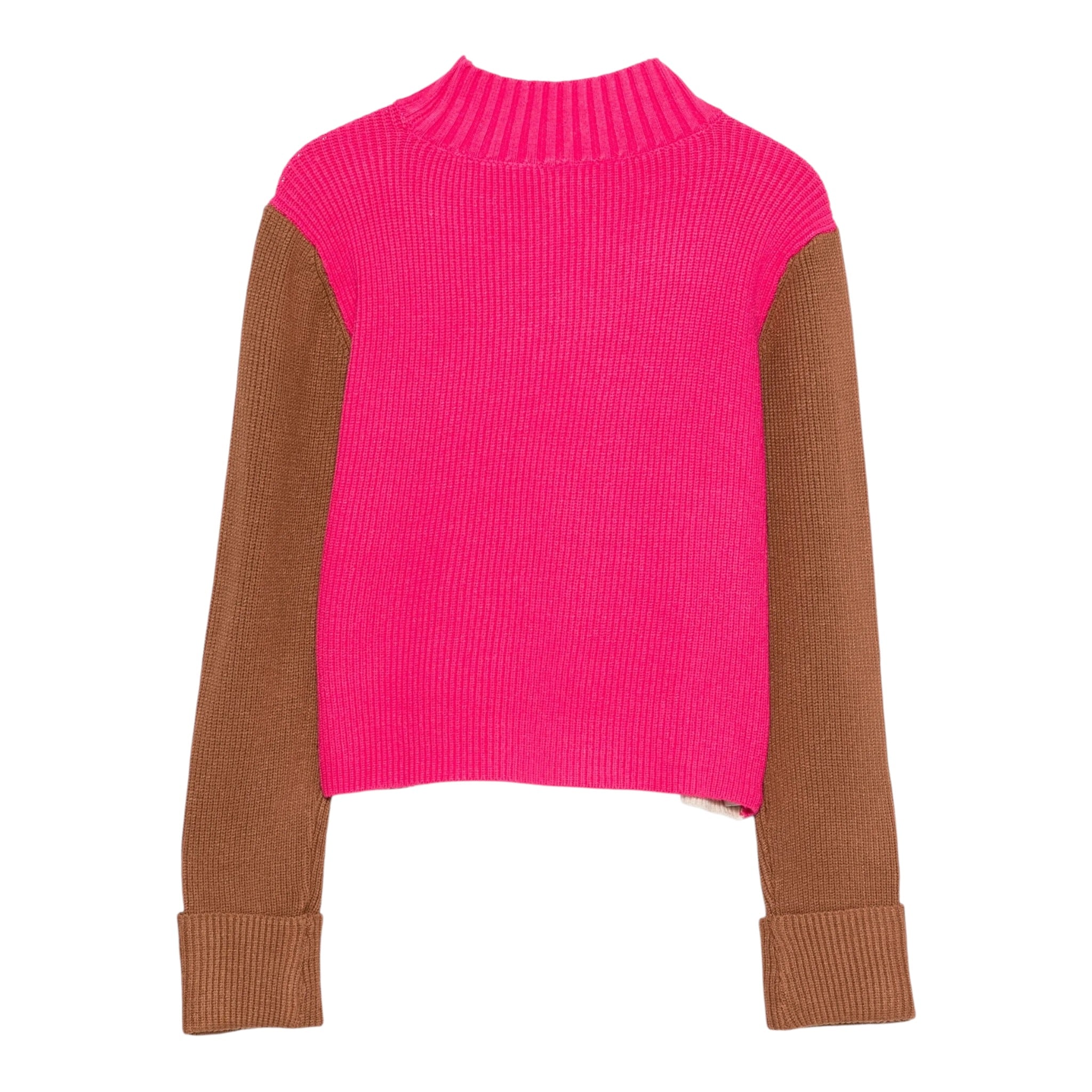 Twinset Maglia Tricolore Collo Alto Multicolor per Bambina 252GJ3060X MULTICOLOR TWINSET 