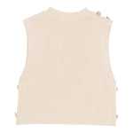 Twinset Gilet tinta unita Mezzo Collo Beige per Bambina 252GJ3062 BEIGE TWINSET 