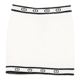 Twinset Gonna tinta unita con Logo Panna per Bambina 252GJ3072 PANNA TWINSET 