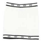 Twinset Gonna tinta unita con Logo Panna per Bambina 252GJ3072X PANNA TWINSET 