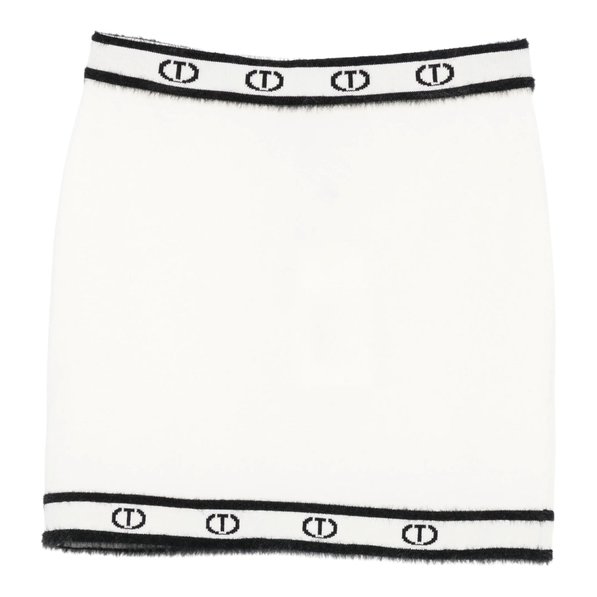 Twinset Gonna tinta unita con Logo Panna per Bambina 252GJ3072X PANNA TWINSET 