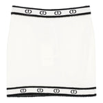 Twinset Gonna tinta unita con Logo Panna per Bambina 252GJ3072X PANNA TWINSET 