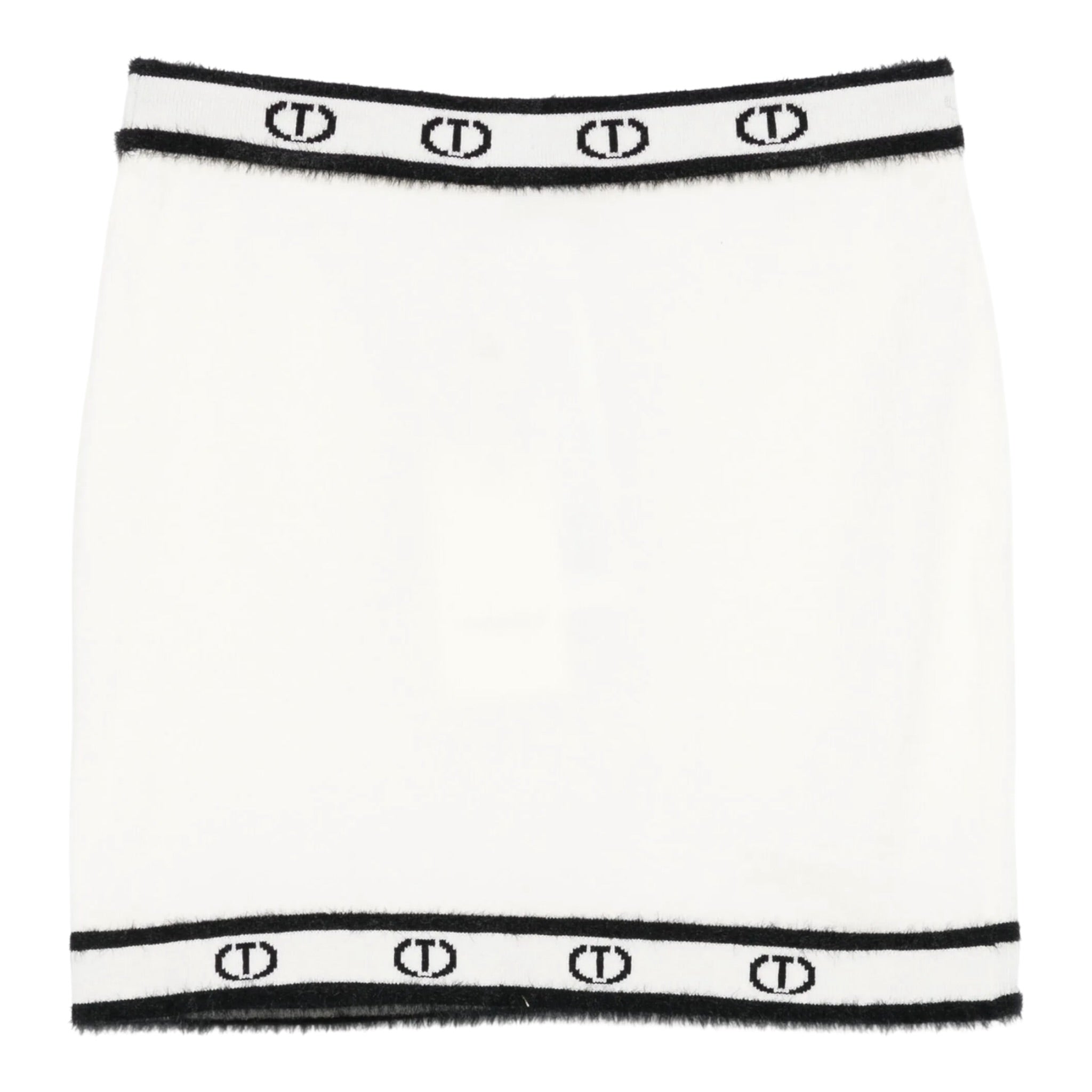 Twinset Gonna tinta unita con Logo Panna per Bambina 252GJ3072X PANNA TWINSET 