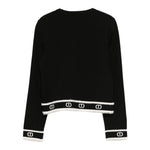 Twinset Maglia Girocollo tinta unita con Loghi Nero per Bambina 252GJ3073XX NERO TWINSET 