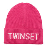 Twinset Cappello tinta unita con Logo Fuxia per Bambina 252GJ5015 FUXIA TWINSET 