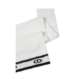 Twinset Sciarpa tinta unita con Logo Panna per Bambina 252GJ501JX PANNA TWINSET 