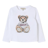 Twinset Shirt tinta unita con Stampa Bianco per Neonata 262GB2036 BIANCO TWINSET 