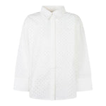 Twinset Camicia tinta unita con Brillantini Bianco per Bambina GJ2330 BIANCO TWINSET 