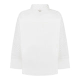 Twinset Camicia tinta unita con Brillantini Bianco per Bambina GJ2330 BIANCO TWINSET 